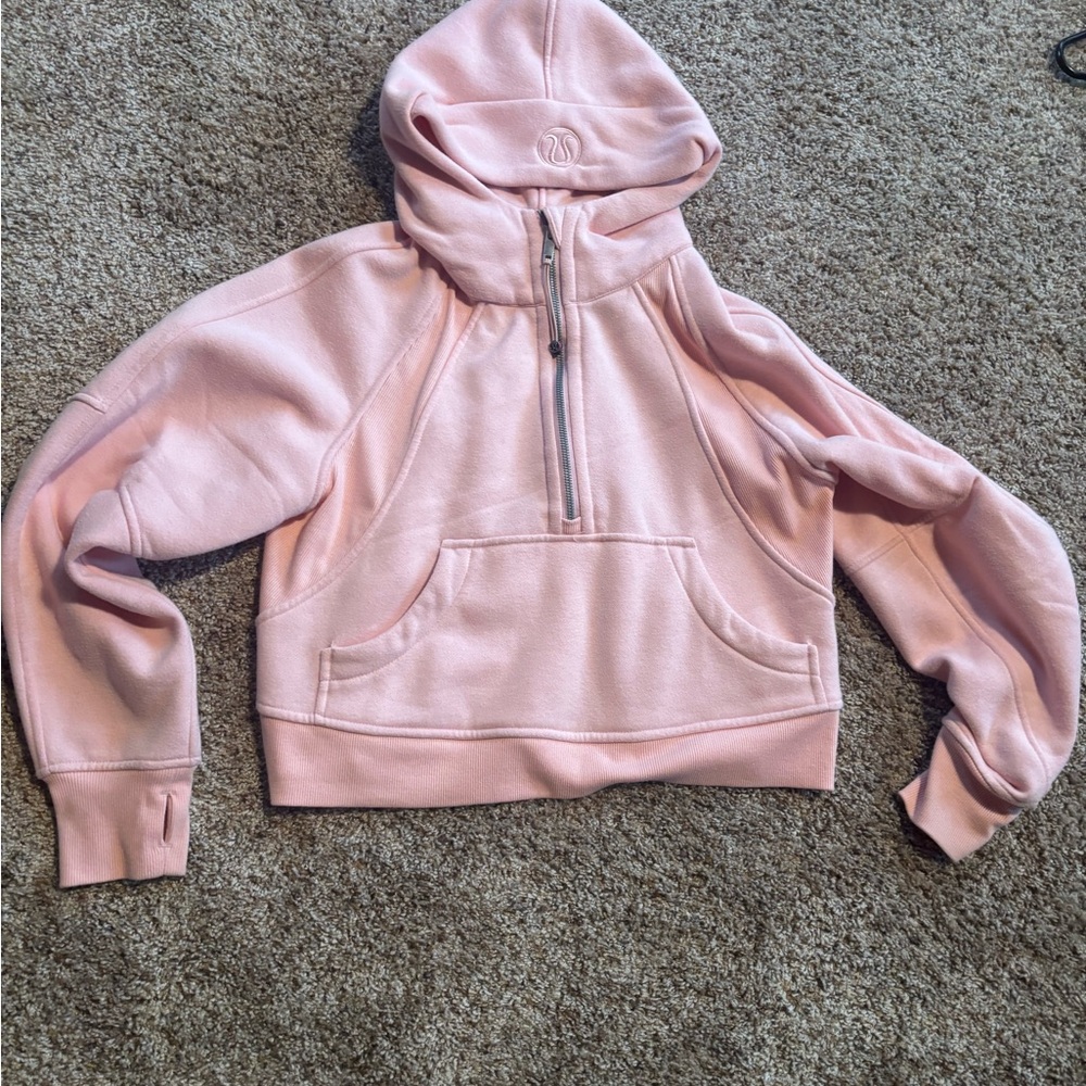 lululemon athletica Light Pink Half-Zip Hoodie